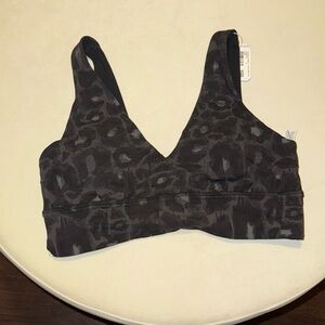 NWT lululemon athletica leopard align v-neck sports bra
